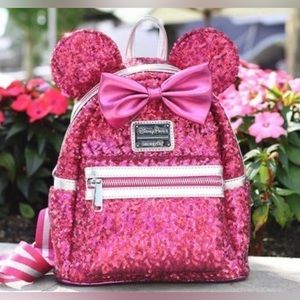 Disney Imagination Pink Sequin Loungefly
